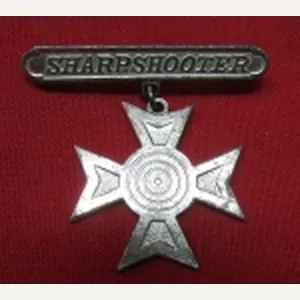 US 1885-1921, US Army Sharpshooter Badge, Sterling