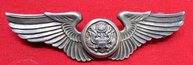 US WWII, Aircrew Wings, Sterling, ORBER mfg, Sterling Clutchbacks — image 2