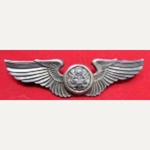 US WWII, Aircrew Wings, Sterling, ORBER mfg, Sterling Clutchbacks