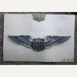 US 1930's USAC Pilot Wings, White Company, Sterling