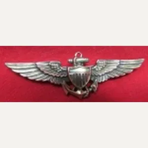US WWII US Navy Pilot Wings, Pinback, AMICO, Sterling, 1/20 …