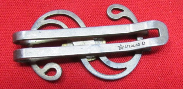 US WWII Era US Navy Money Clip, Sterling Marked — image 4