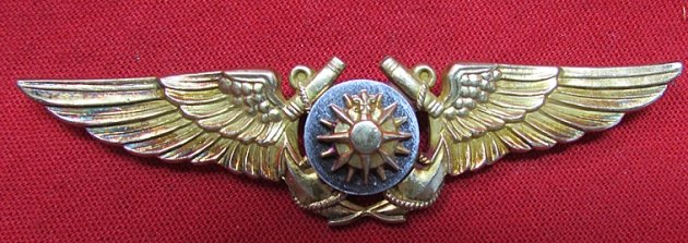 US Navy Navigator Wings, 10k GF on Sterling, Pinback, Hilborn-Hamburger — image 2