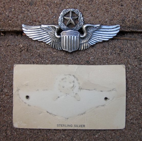 US Post WWII USAF Command Pilot Wings, Sterling, Dondero Wash. D.C. — image 5