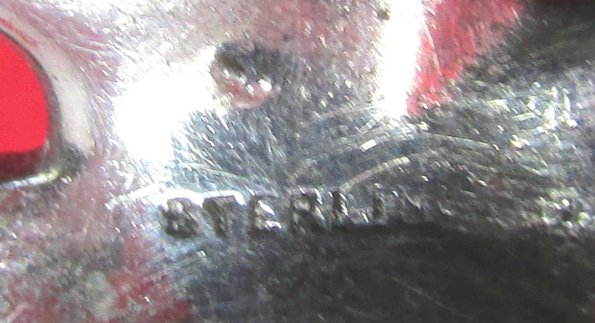 US WWII Army Aircorps Sweetheart Wings, Sterling, Rhinestones — image 4