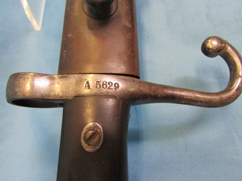  Italian M1871 Vetterli Bayonet, Short Spring — image 3