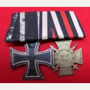 German WWI 2 Place Medal Bar, Iron Cross 2nd Class …