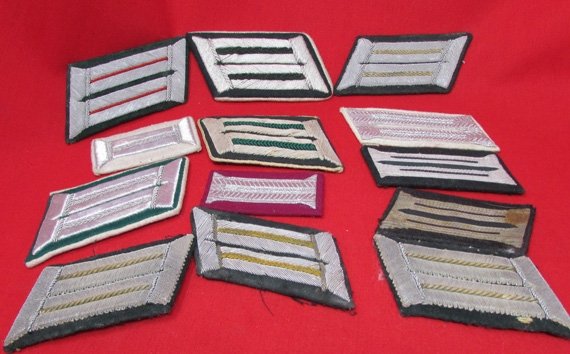 German WWII Collar Tab Lot, 12 Pieces — image 2