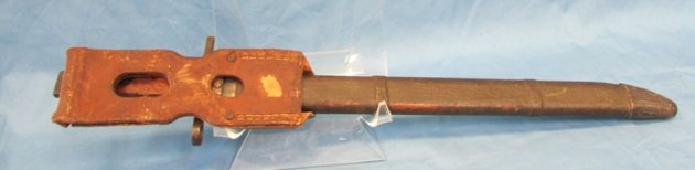 Japanese WWII Late War Type 30 Bayonet, Jinsen Mfg, Scarce Rubberized Frog — image 7