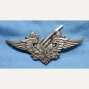 German WWII Spelter Luftwaffe Flak Emblem, Wall Plaque