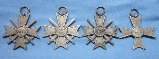 German WWII War Service Cross 2nd Class Lot, 4 Medals — image 3