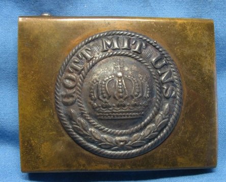 German Imperial Era, Private Purchase Prussian Enlisted Dress Buckle — image 2