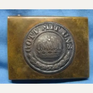 German Imperial Era, Private Purchase Prussian Enlisted Dress Buckle