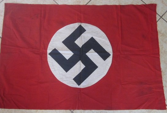 German WWII NSDAP Flag, Double Sided, 30x44 Inches — image 3