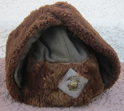 US WWII USMC Iceland Expedition Fur Cap — image 2