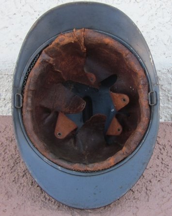 French WWI Adrian Helmet, Artillery Troops — image 5