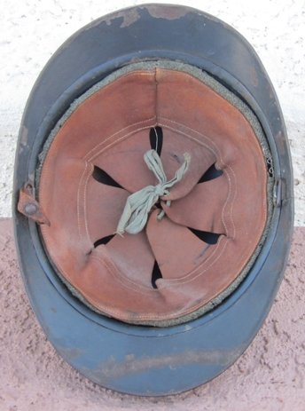 French WWI Adrian Helmet, African Light Infantry — image 5