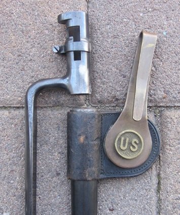 US Indian War Era, 1873 45-70 Springfield Bayonet & 1885 Pattern Scabbard — image 5