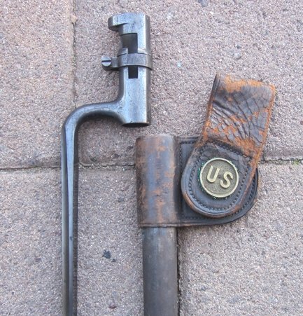 US Indian War Era, 1873 45-70 Springfield Bayonet, 1874 Pattern Scabbard — image 3