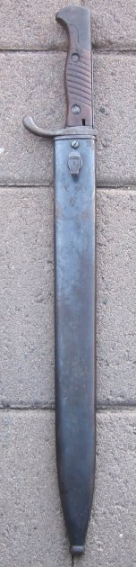 German WWI S98/05 Butcher Bayonet, Mauser Mfg, Filled In Pommel, 1917 — image 3