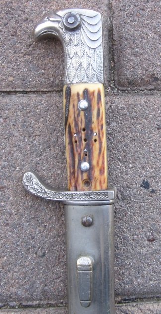 German WWII, Police Dress Bayonet, Horster Mfg., Matching, S.Ka.I.137. — image 2