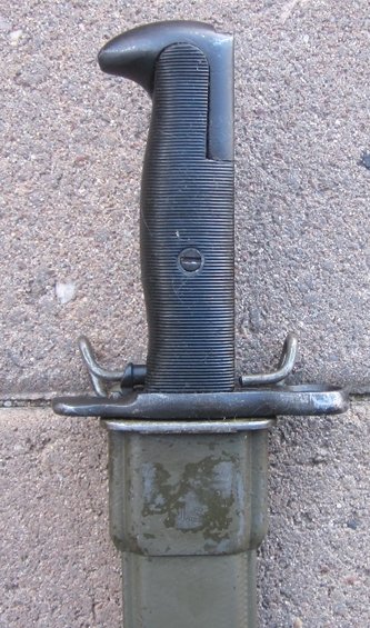 US WWII M1 Garand Bayonet & Scabbard, AFH — image 2