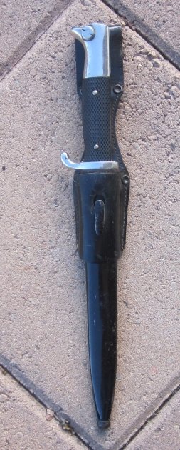 German WWII Wehrmacht Dress Bayonet & Frog, Emil Voos — image 3