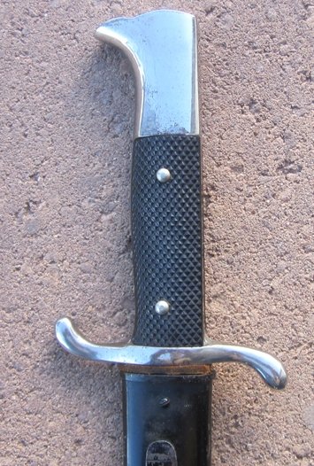 German WWII Fireman Dress Bayonet, HAH Maker — image 2