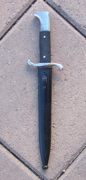 German WWII Fireman Dress Bayonet, HAH Maker — image 6