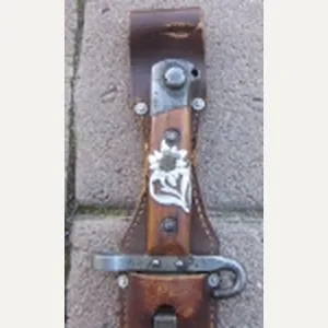 Austrian WWI M1895 NCO Bayonet & Frog, Edelweiss Flower