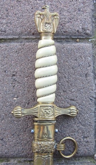 German WWII Kriegsmarine Officers Dress Dagger, WKC Mfg. — image 2