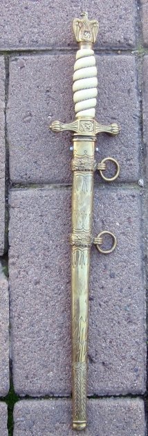 German WWII Kriegsmarine Officers Dress Dagger, WKC Mfg. — image 4