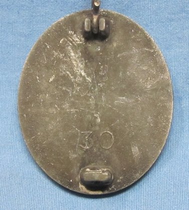 German WWII Silver Wound Badge, Maker Marked 30 — image 3