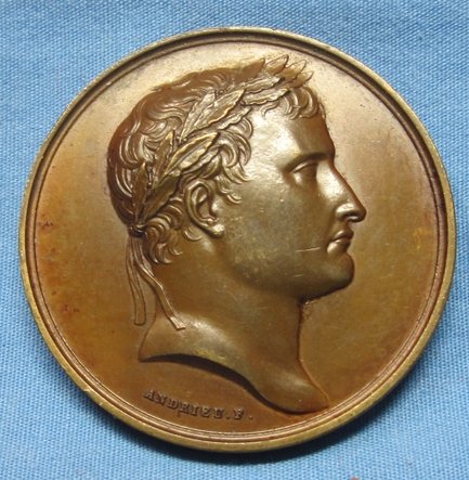 French, Bronze Napoleon 1st Table Medal, Gallia Renovatta — image 2
