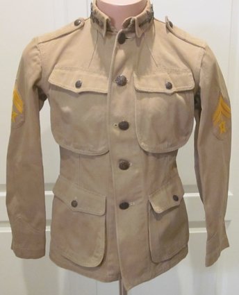 US Pre WWI US Army Cavalry NCO Issue 1906 Pattern, Summer Service Coat — image 2
