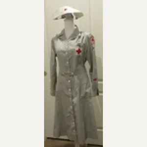 US Post WWII American Red Cross Volunteer Dress and Hat