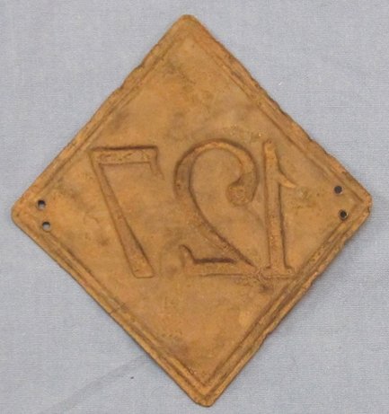 French 1st Empire, 1810 Pattern Shako Plate, 127th Regiment of the Line, Russian Campaign 1812 — image 3