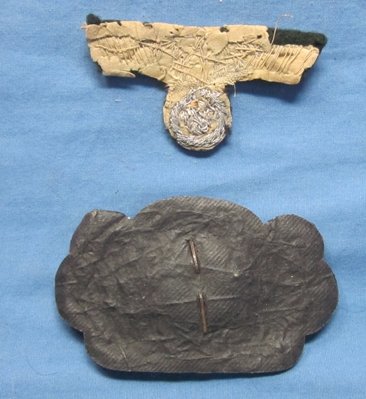 German WWII Heer Officers Wire Hat Insignia Eagle & Wreath — image 3