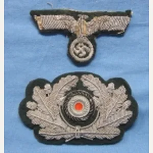 German WWII Heer Officers Wire Hat Insignia Eagle & Wreath