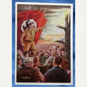 German WWII NSDAP Postcard, Aufbruch der Nation