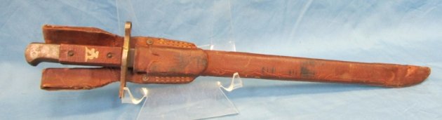  Japanese WWII Late War T30 Bayonet, Matsushita National, Rubberized Scabbard — image 2