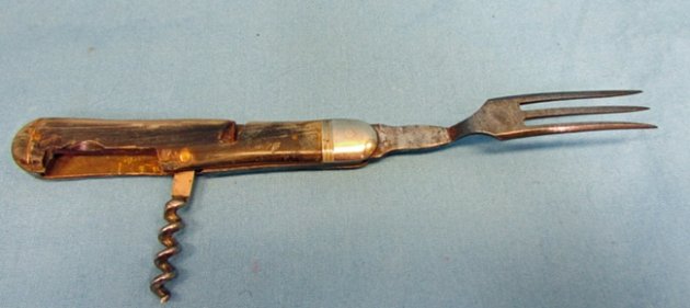  Late 19th Century Folding Fork & Corkscrew — image 4