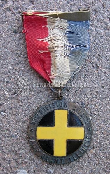 US Post WWI 33rd Division Sports Medal — image 2
