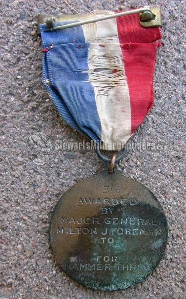 US Post WWI 33rd Division Sports Medal — image 3