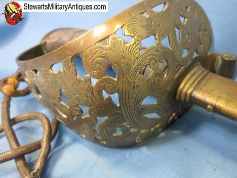  British Victorian Era 1857 Pattern Royal Engineer Officers Sword, Brass Scabbard — image 4
