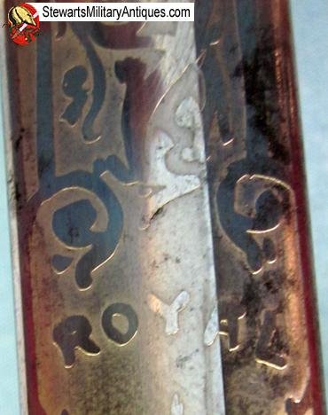  British Victorian Era 1857 Pattern Royal Engineer Officers Sword, Brass Scabbard — image 7