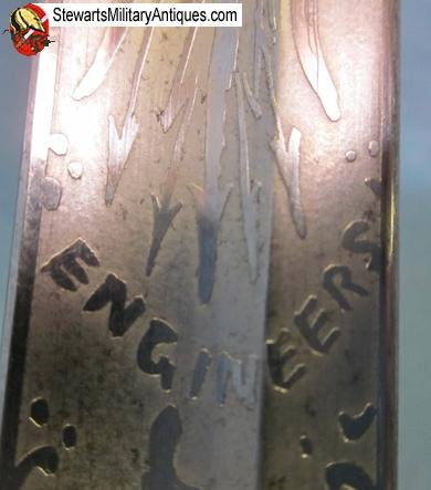  British Victorian Era 1857 Pattern Royal Engineer Officers Sword, Brass Scabbard — image 8