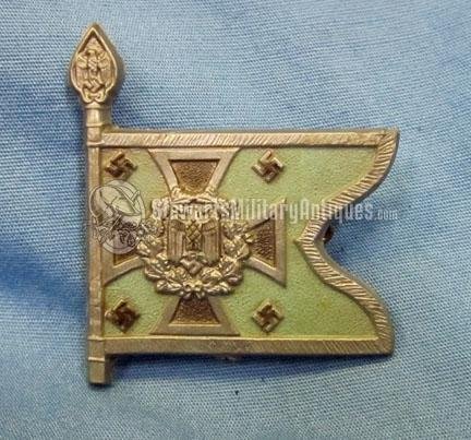 German WWII, Flag Tinnie, Supply Troops — image 2