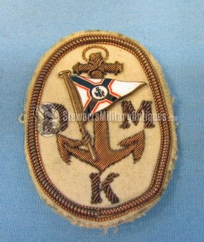  German Pre WWII Yacht Club Hat Badge DMK — image 2