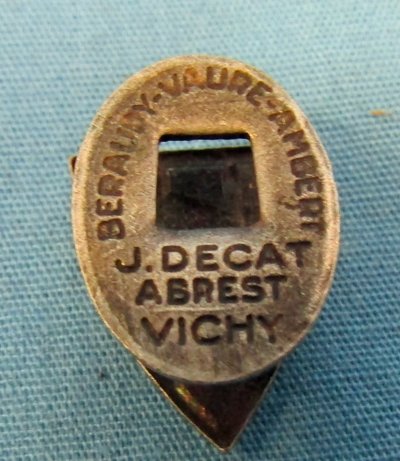  French WWII Era Vichy Lapel Button, Enameled — image 3